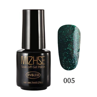 GreenZ005 MIZHSE голографический Гель-лак 102 цвет Светодиодный УФ-гель Платиновые блестки художественный Гель-лак для ногтей блестящая Лазерная блестка серебро золото бриллиант - Цвет: GreenZ005