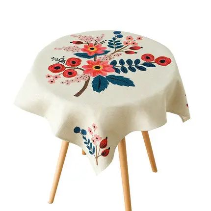 Пасторальные льняные и хлопковые Ресторан скатерти Творческий градусные