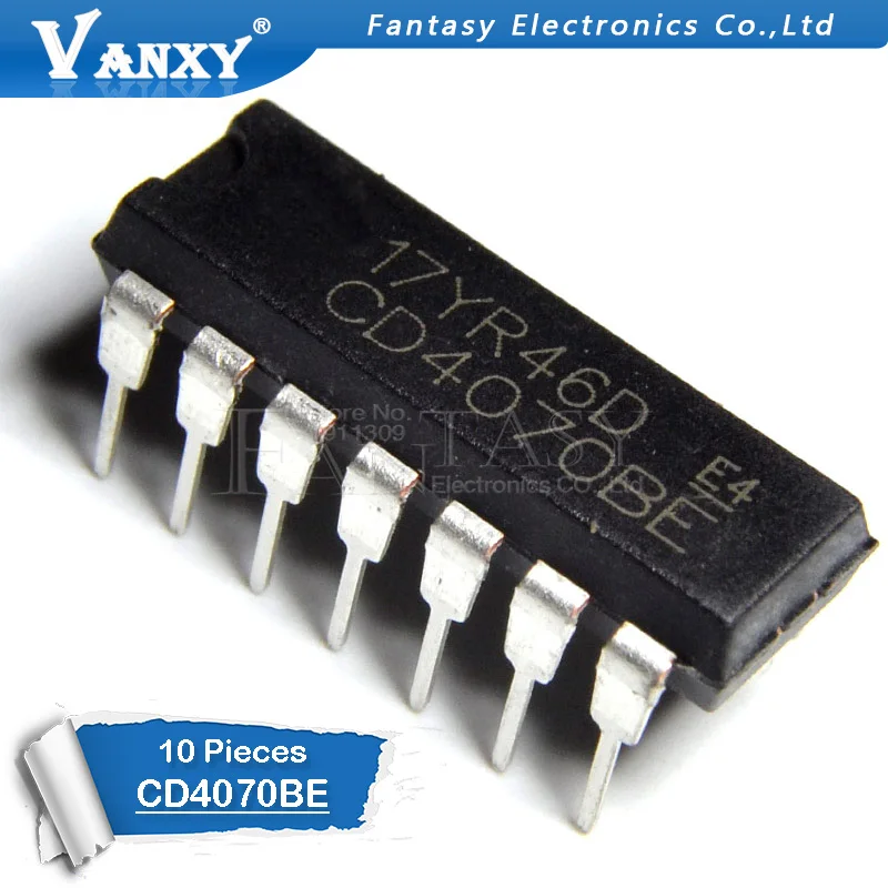10 шт. CD4070BE DIP14 CD4070 DIP 4070BE DIP-14 новое и оригинальное IC