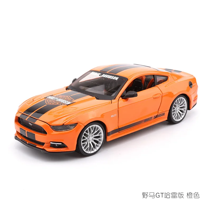 Модель спортивного автомобиля из сплава в масштабе 1:24 игрушка для Fordalde Mustang GT с
