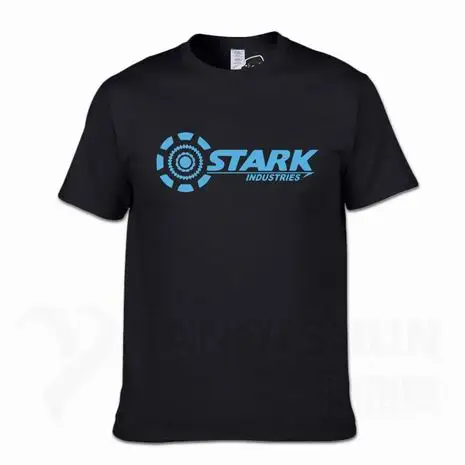 Безупречные отрасли футболки Tony Stark iron man летние брендовые хлопковые футболки 16 цветов повседневные футболки с короткими рукавами для фитнеса