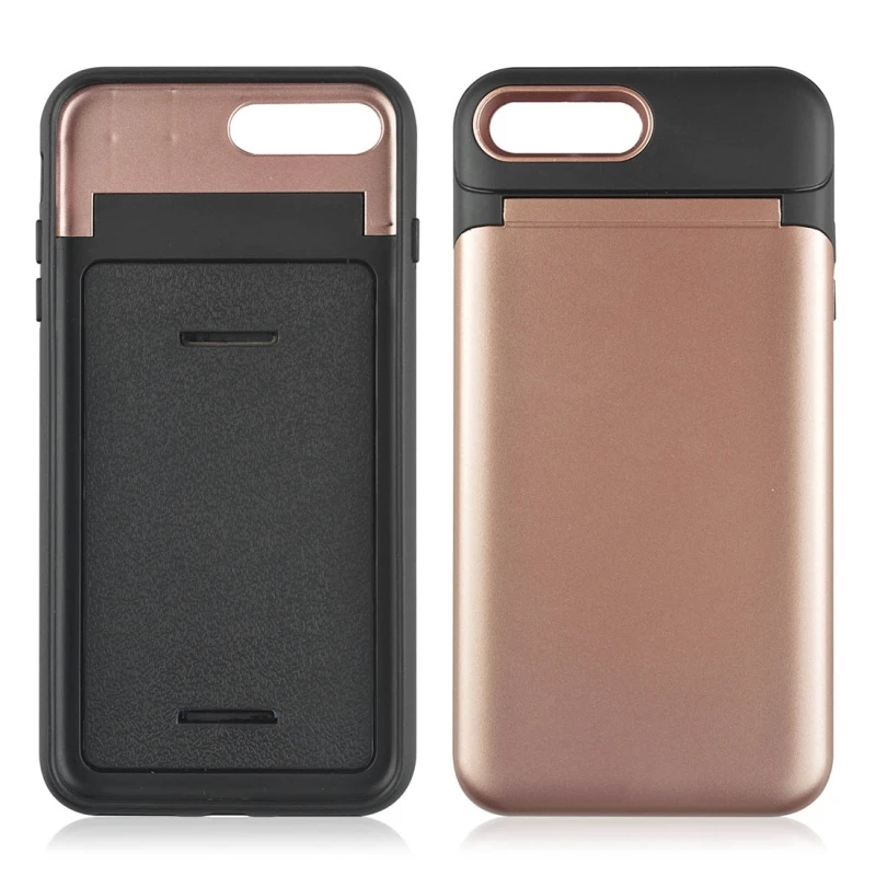 Для iPhone XS &amp X TPU + PC Многофункциональный защитный чехол с держателем и слотом для