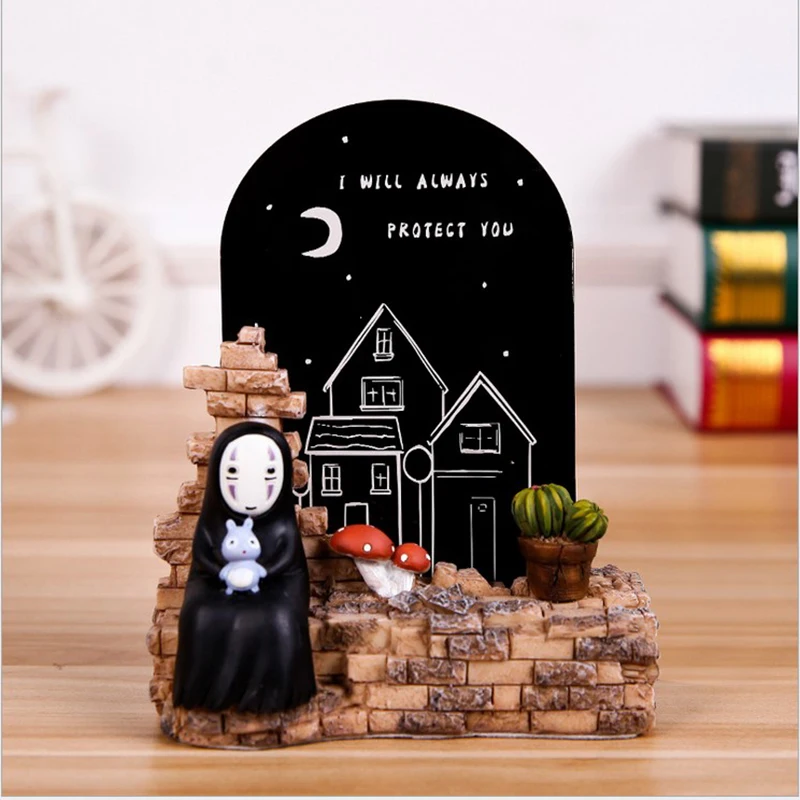 Новый мультфильм без лица человек ночник украшения Смола Безликий ремесла