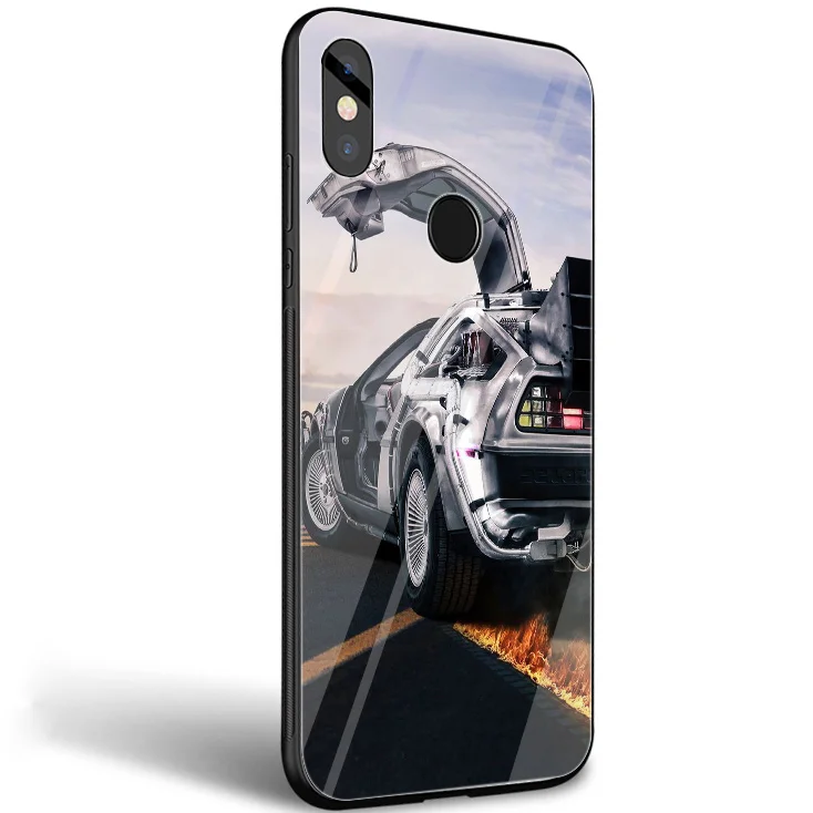 Desxz BACK TO THE FUTURE Tempered Glass Case For Xiaomi MI 8 9 Lite A1 A2 Redmi Note 5 6 7 Pro 6A 4X Pocophone F1 Cover | Мобильные
