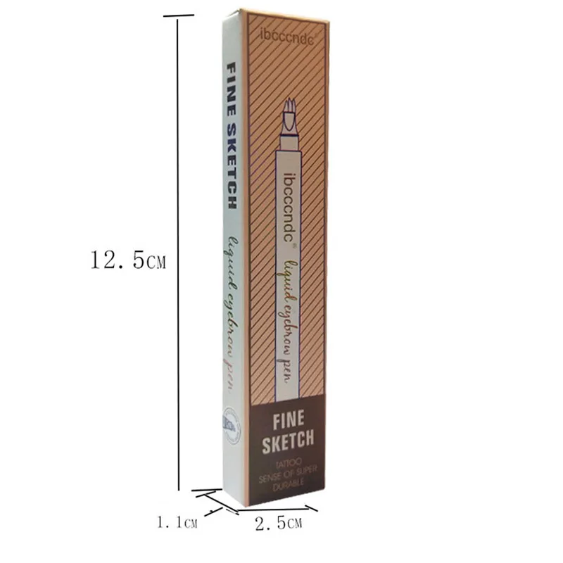 Карандаш для бровей Водостойкий карандаш-вилка татуажа тонкий эскиз