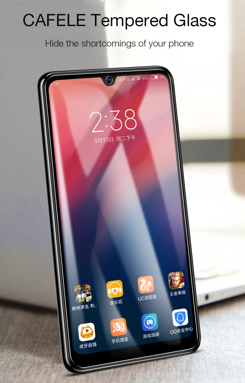 CAFELE Защита экрана для Xiaomi Redmi Note 7 закаленное стекло 2.5D закругленные края HD прозрачный Redmi Note 7 защитная пленка анти-синий