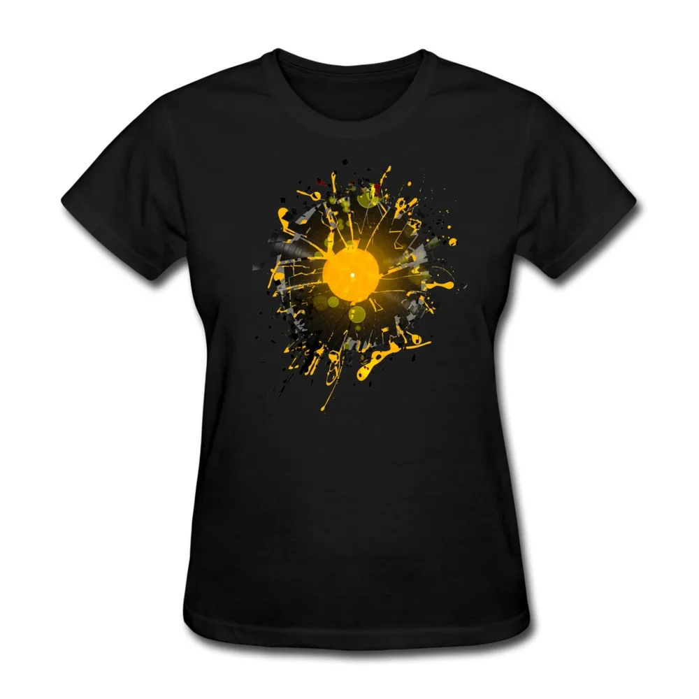 Women's T-Shirt Short Sleeve Don't Destroy the Vinyl Custom Women T Shirts No Minimums | Женская одежда