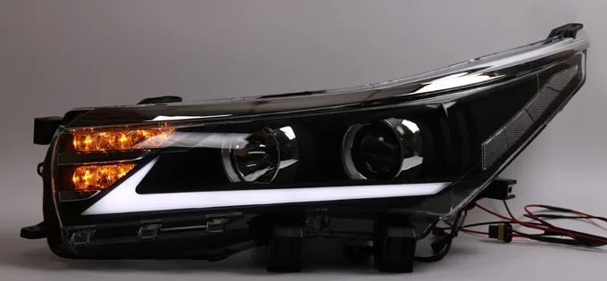 VLAND Заводская Автомобильная головная лампа для corolla светодиодный головной светильник головной светильник с ксеноновыми скрытыми линзами проектора и днем
