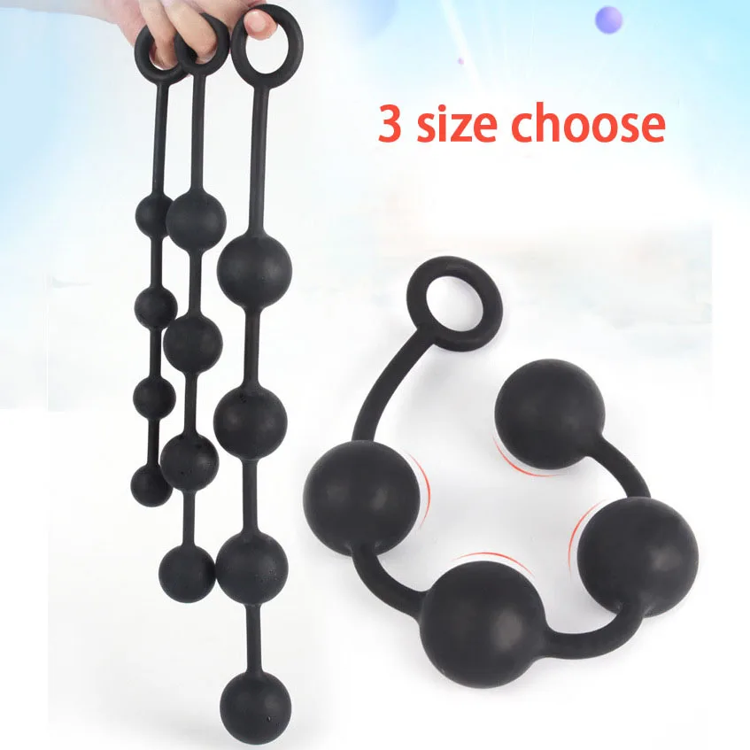 Очень длинные анальные шарики вагинальные огромная большая силиконовая