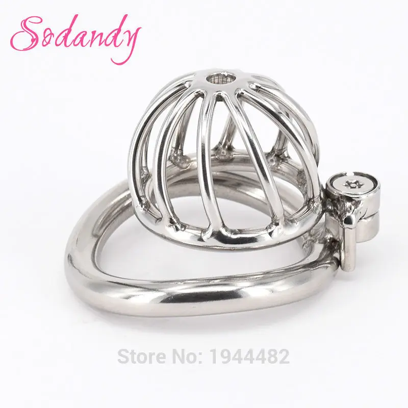 Мужской ремень верности SODANDY маленькая металлическая клетка для пениса из