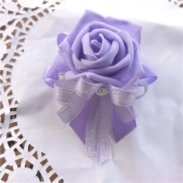 9 см искусственная кожа ручной работы 10 шт бутоньерка жемчуг Роза Корсаж на