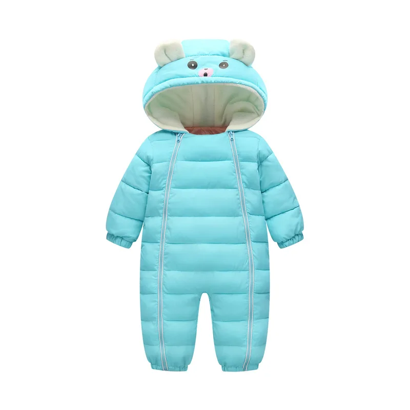 VTOM/Детские зимние комбинезоны детский однотонный комбинезон для новорожденных