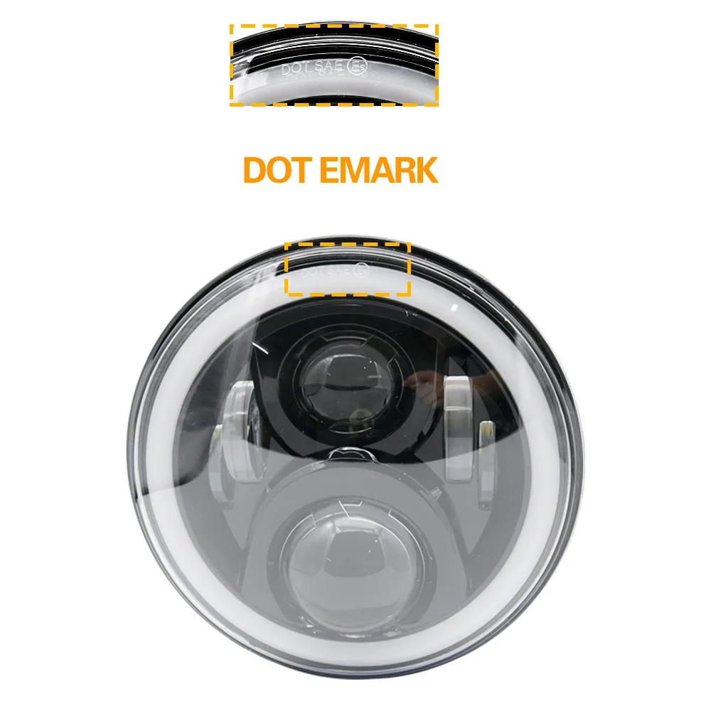 Набор мотоциклетных аксессуаров 7 &quotповоротник DRL Angel Eye налобный фонарь для Harley