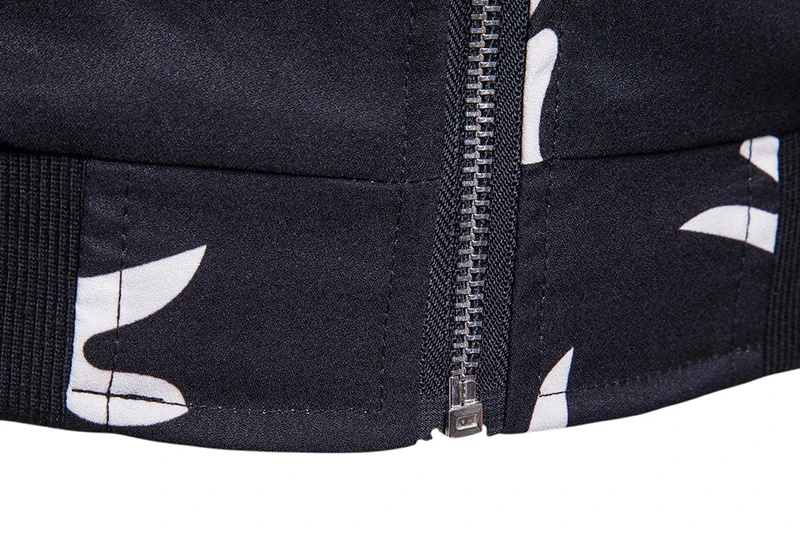 

Fashion Mens Antler Printed Bomber Jacket Spring New Brand Clothing For Male Stand Collar Outerwear Jacket Jaqueta Masculina