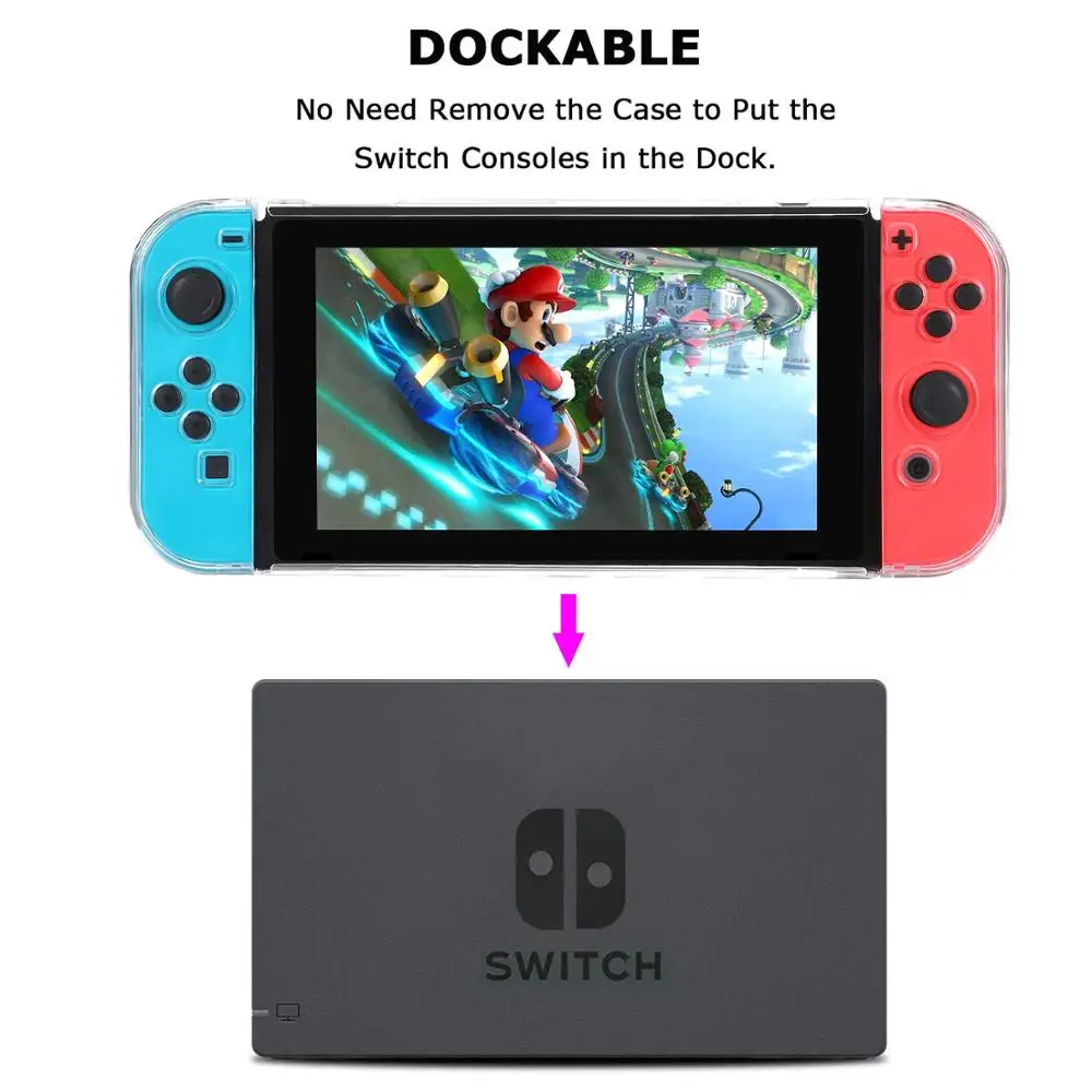 Съемный чехол-книжка с кристаллами защитный чехол для консоли Nintendo Switch крышка