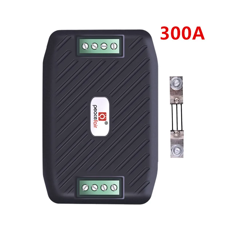 

Peacefair DC 300V 300A Voltmeter RS485 Modbus Box Voltage Current Kwh Energy Meter Wattmeter Ampermeter with 300A shunt