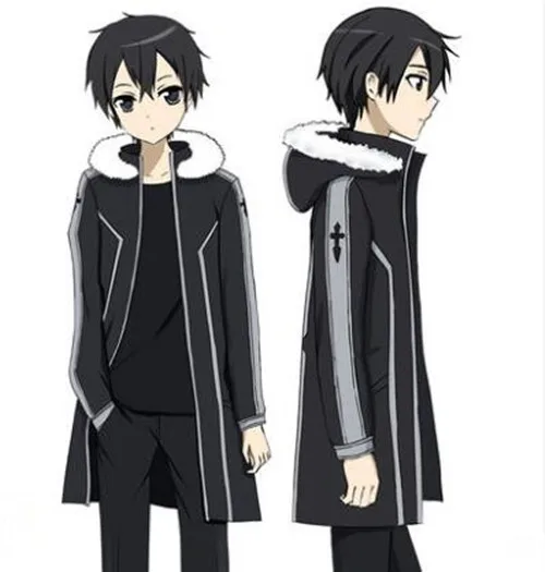 Аниме игра меч искусство онлайн SAO Kirito ветровка Kirigaya Kazuto Косплей флис свитер пальто куртка