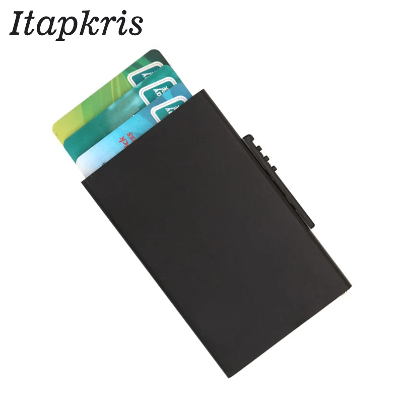 Itapkris Pop Up держатель для банковской кредитной карты мужчин алюминиевый защитный