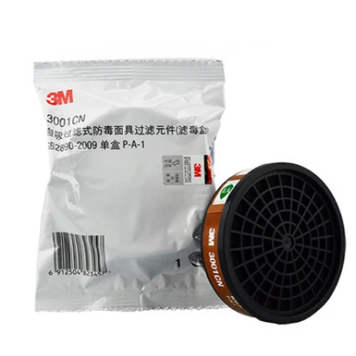 1pc 3001cn 3 м 1201 Половина лица Пылезащитная маска респиратор против органического Газа Маска фильтрация паром спрей краски химический респиратор от пестицидов маски - Цвет: 1pc 3001cn