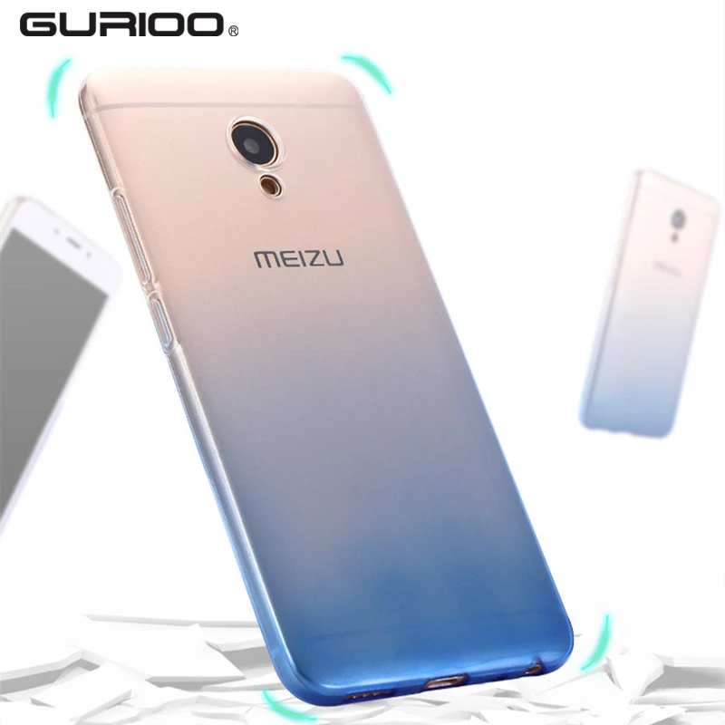 Градиент ТПУ чехол для Meizu Mx5 Mx6 U10 U20 Pro мягкий телефона Ультратонкий прозрачный