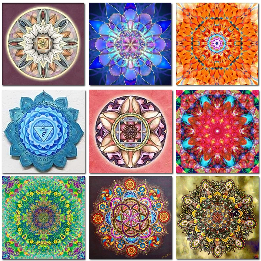 Megayouput 3D Full Diamond Mosaic Diy Geometric pattern Picture Painting Cross Stitch Embroidery Decor painting | Дом и сад