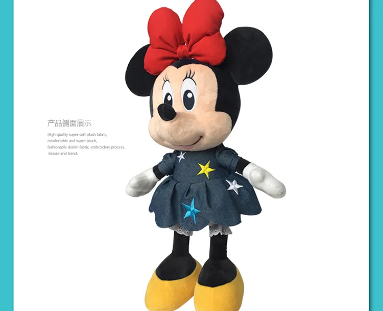 DISNEY 46 см Минни Маус девушки плюшевые игрушки, забавные мальчик Микки куклы мышки дети подарок на день рождения