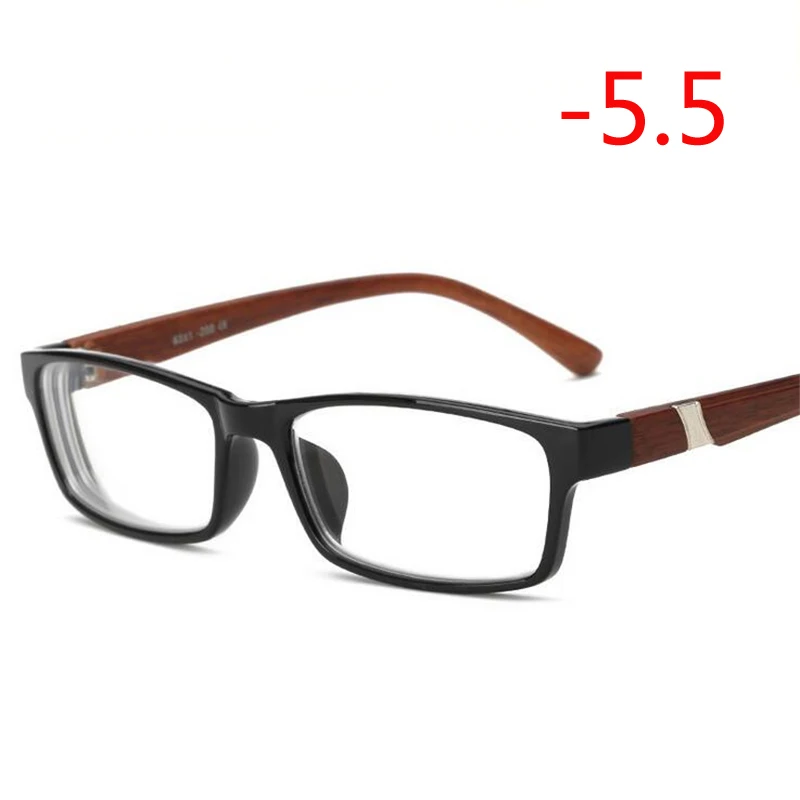 Myopia 550 Готовые Очки для близорукости, унисекс, квадратные студенческие диоптрийные очки для близорукости, женские мужские-1,0-1,5-2,0-2,5-3,0-3,5-6,0 - Цвет оправы: Myopia 550