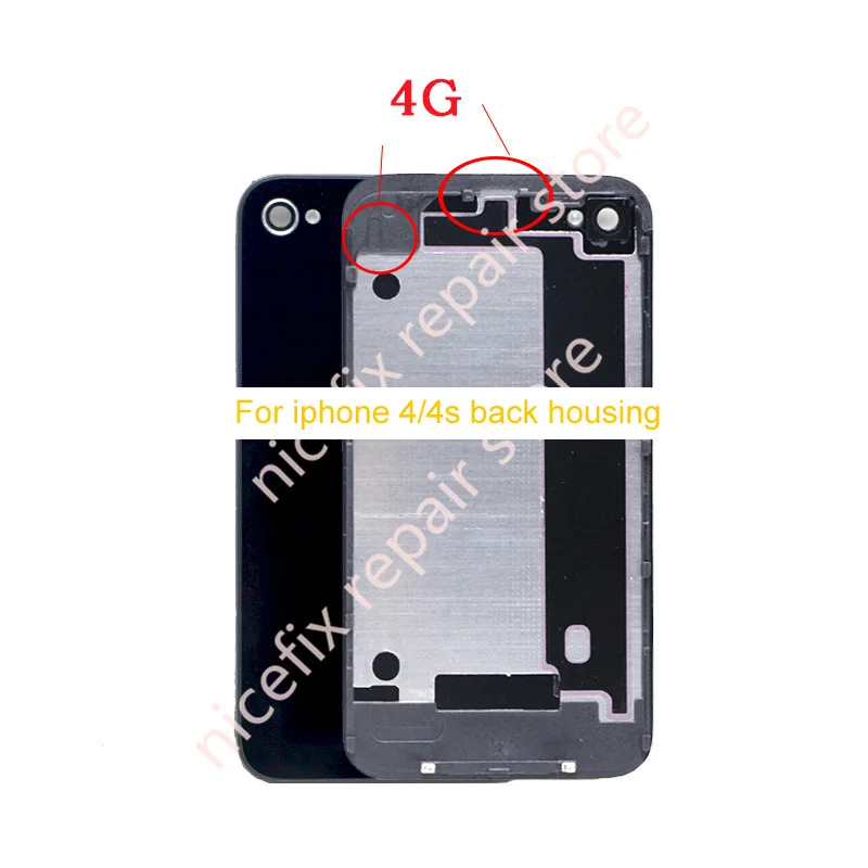 3 5 &quotзадняя крышка для iPhone 4/4S Задняя батареи Дверь панель пластина стеклянный