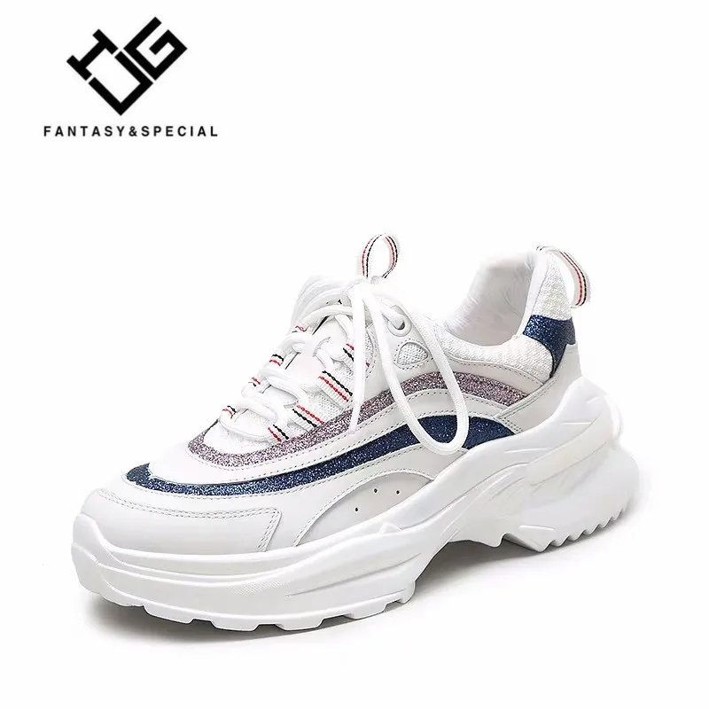 Женская обувь IGU кроссовки из натуральной кожи на платформе Tenis Feminino