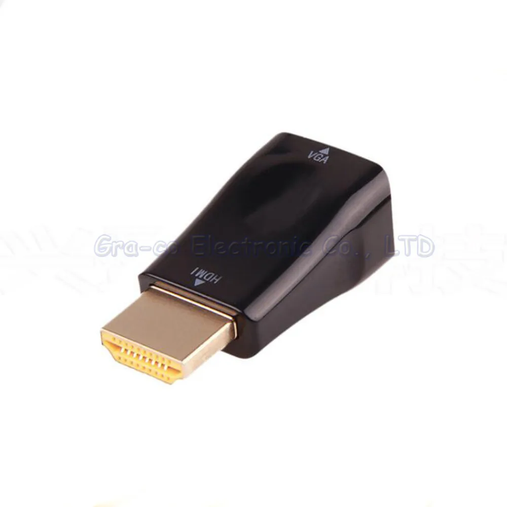 2 шт./лот позолоченный Hdmi к vga адаптер hdmi папа Женский 1080P| |