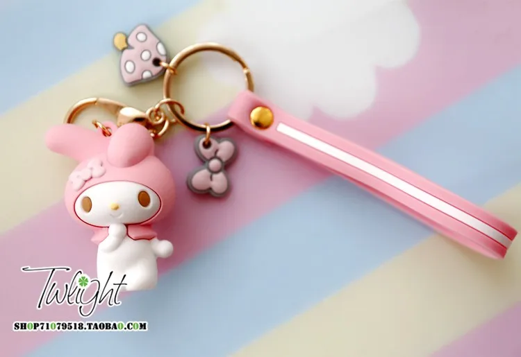 Sanrio, Hello Kitty My Melody Cinnamoroll Pom Purin BADTZ-MARU Xo мультфильм брелок сумка Подвеска Брелок для девочек Дети