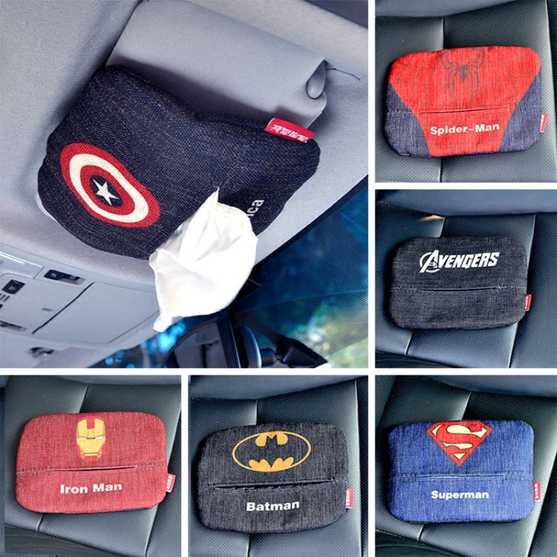 Сумка для салфеток мстители Marvel в автомобиле тканевые коробки автомобилей