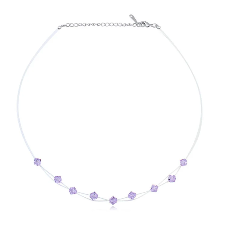Высокое качество колье чокер с украшением в виде кристаллов от цепь Swarovski бусины