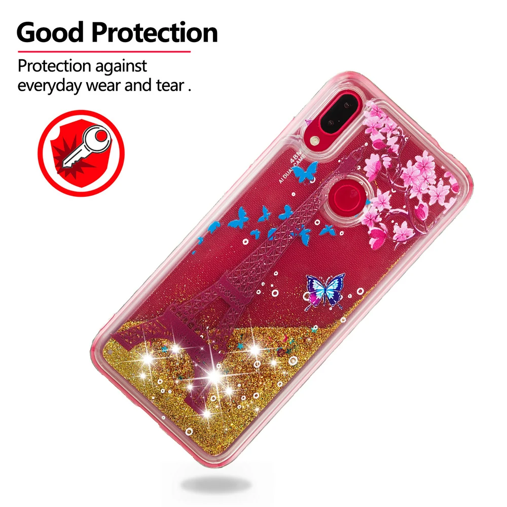 Модный чехол для мобильного телефона Xiaomi Redmi Note 7 с динамическим зыбучим песком и