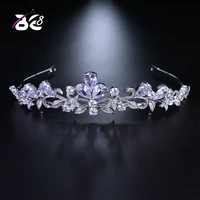 be 8 new arrival coroa de noiva for women cubic zirconia wedding tiaras and crowns hair jewelry accessories h112