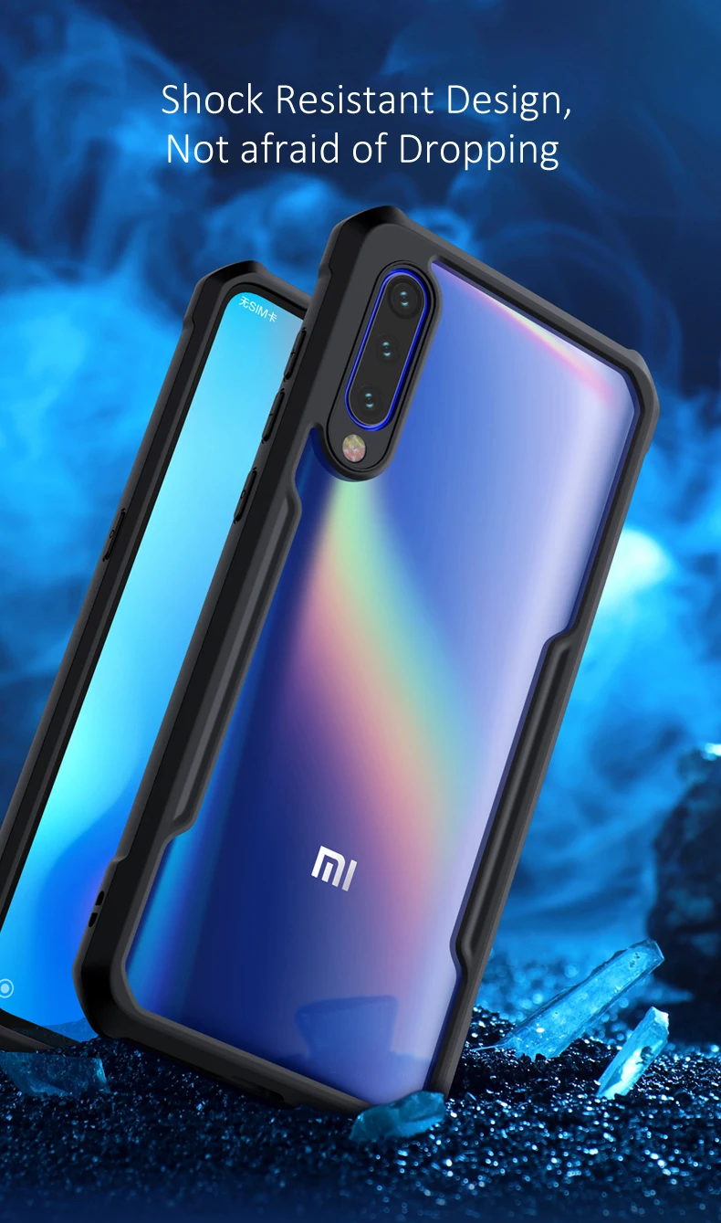 Чехол Xundd для Xiaomi mi 9, чехол для mi 9 SE, магнитный автомобильный держатель, подставка, кольцо на палец, прозрачная задняя крышка из ТПУ для Xiaomi mi 9 mi 9 SE, чехол