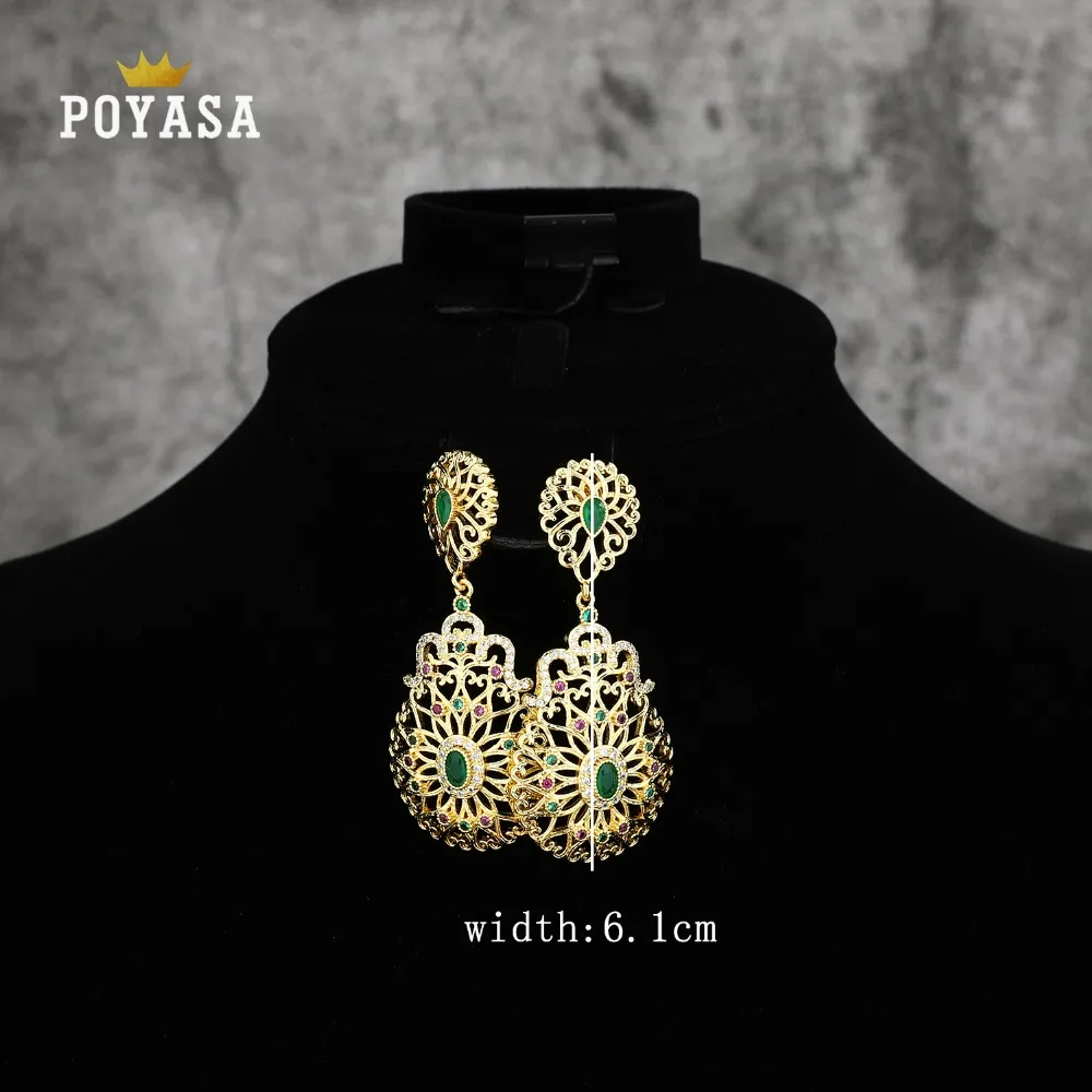 Dubai gold jewelry sets women fashion necklace fine jewelry sets wedding gold jewelry sets