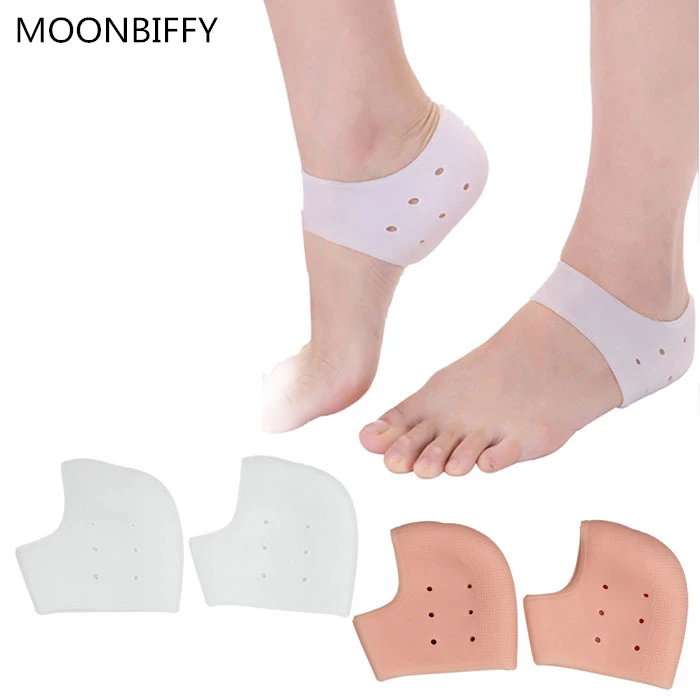 New 1 Pair Delicate Silicone Moisturizing Gel Heel Socks Like Cracked insoles Free Shipping | Обувь