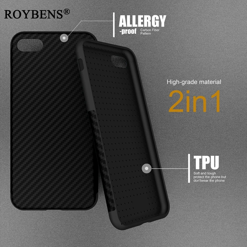 New Environmental Fiber Case For iPhone X XS 7 8 Soft Texture Carbon TPU Rubber Cover 6 6S Plus 5 5S SE |