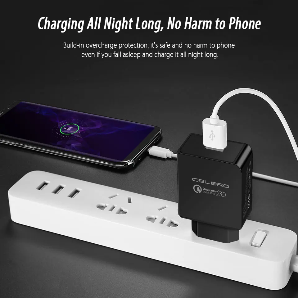 Дорожное USB быстрое зарядное устройство Quick Charge 3 0 для Xiaomi mi 8 SE 6 x 2S 2 Red Note 5 Pro