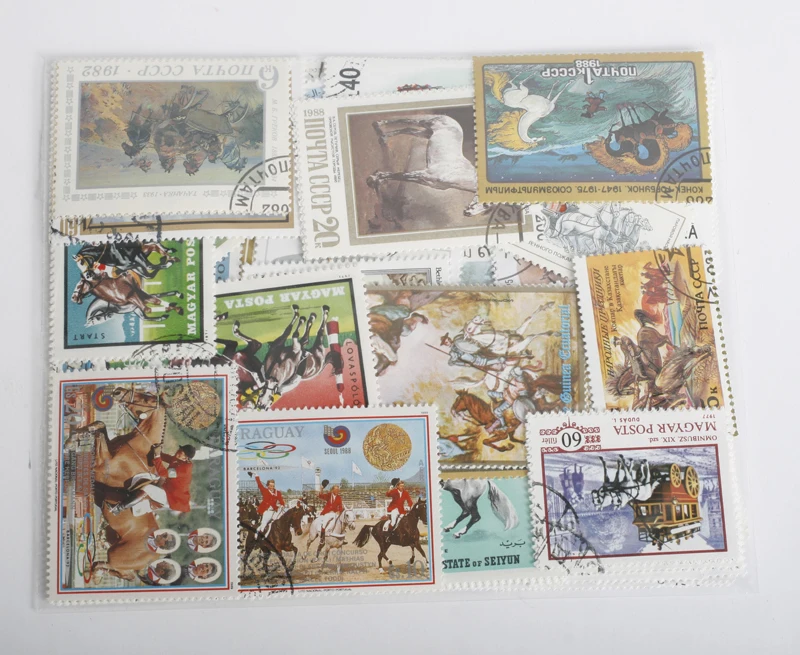 20 шт./лот конные марки разных стран без повторов с маркировкой почтовых