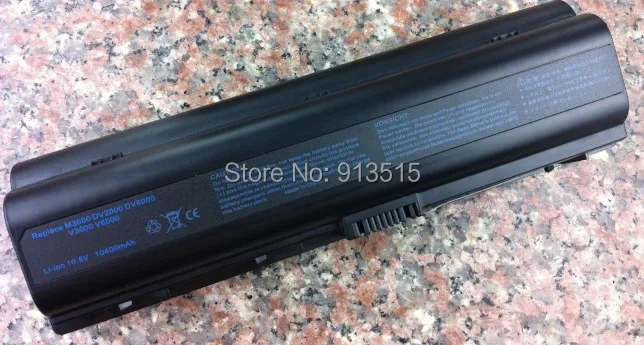 12 ячеек 10400mAh Аккумулятор для ноутбука HP Compaq Pavilion DV6000 dv2000 Presario C700 A900 F500 V3000 V6000 G7000