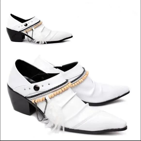 2017 Горячий Продавать мужчины повседневная обувь острым носом квадратный каблук