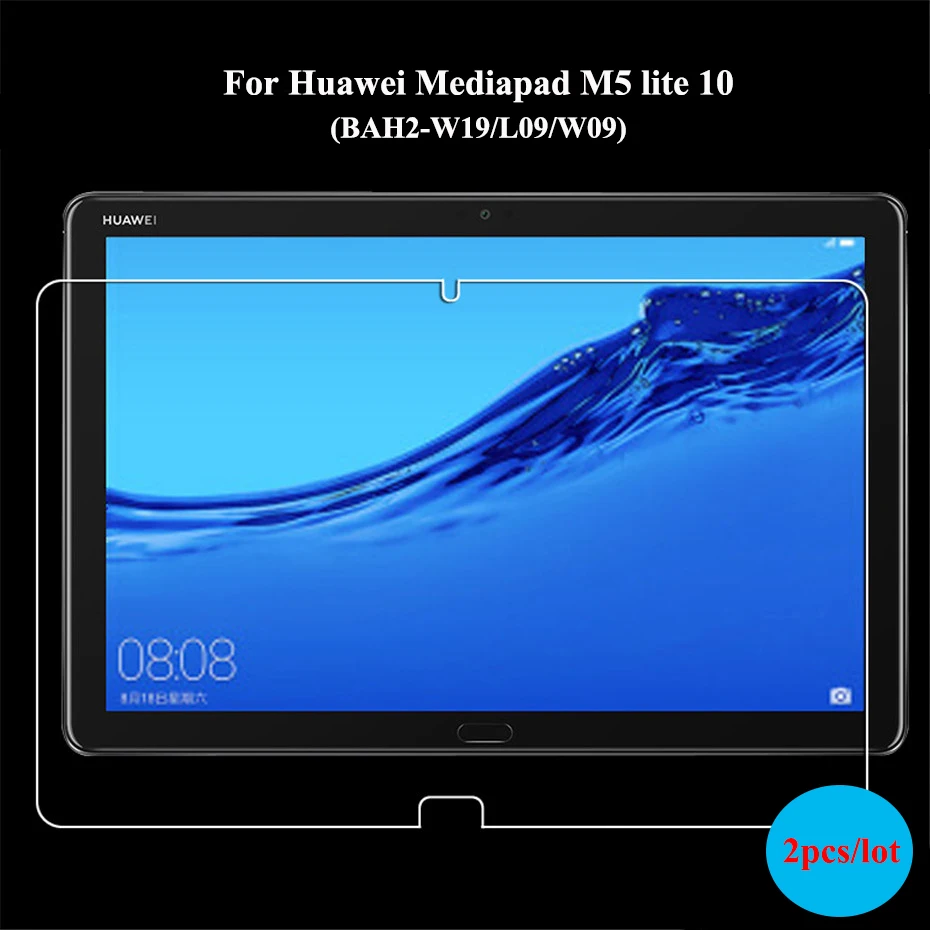 2 шт./лот защита для экрана Huawei Mediapad M5 lite 10 1 дюймов закаленное стекло