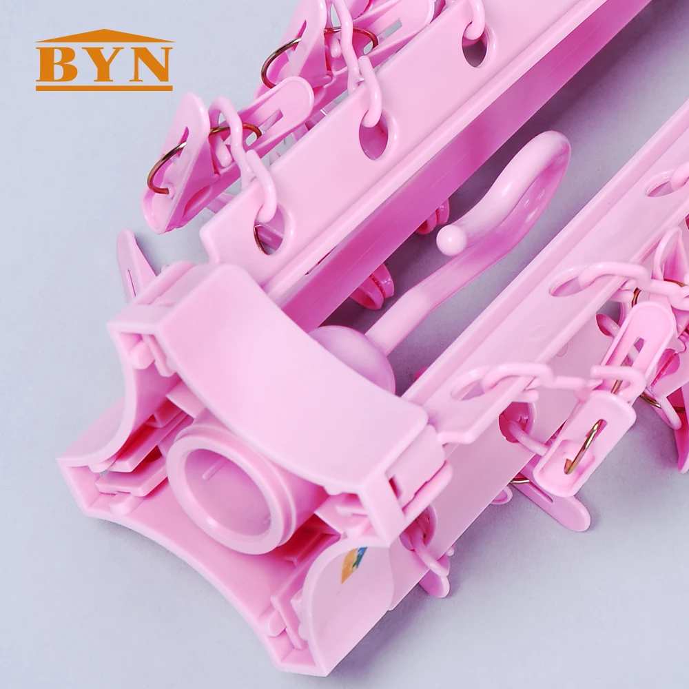 Розовая складная пластиковая вешалка для носков BYN многофункциональная нижнего