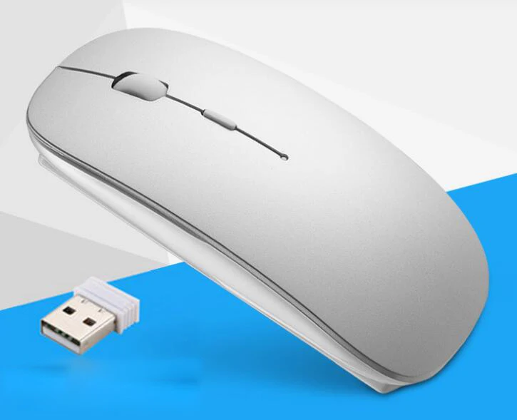 USB мышь для Macbook Air Pro, для Win 10/Mac ноутбук беспроводная мышь перезаряжаемая Бесшумная оптическая игровая мышь