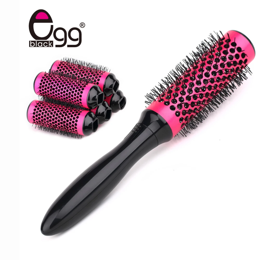 Круглая щетка парикмахерская расческа для волос керамическая алюминиевые