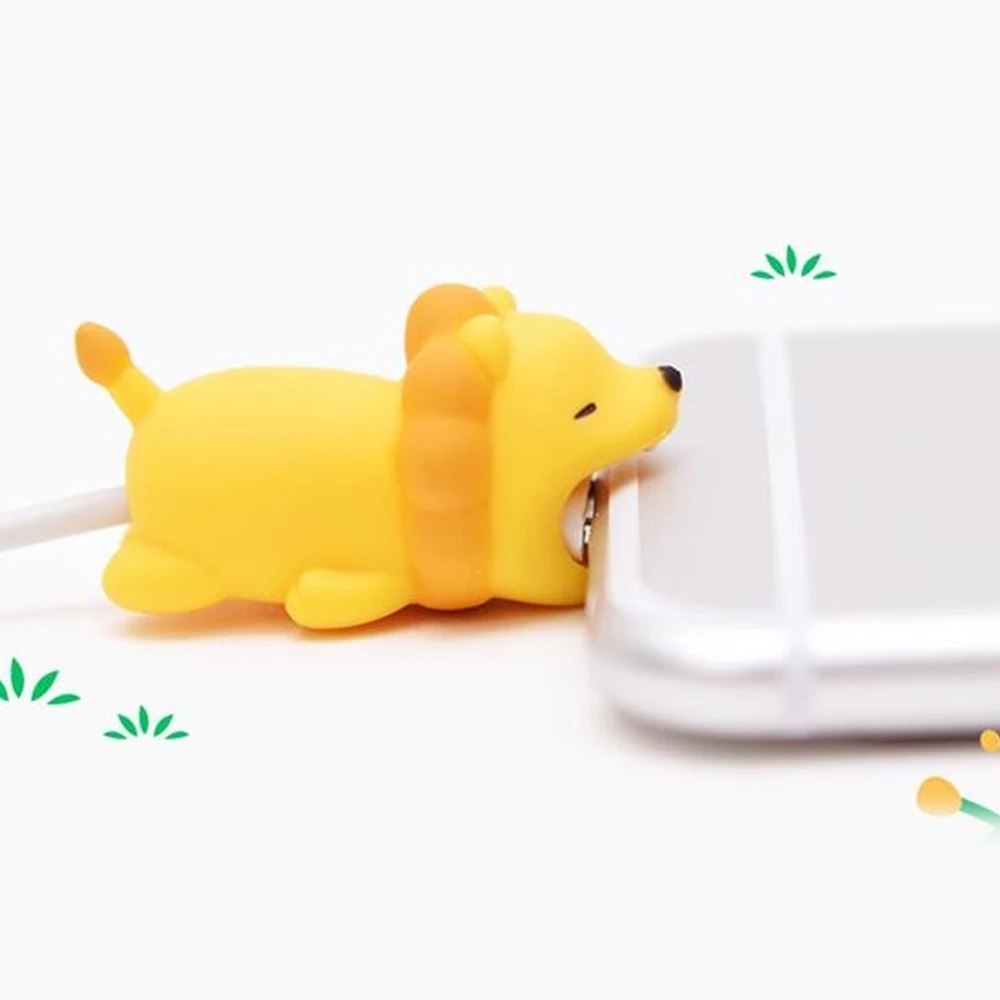 USB зарядное устройство защита для кабеля &quotукус&quot IPhone XR XS MAX 7 Plus милые животные