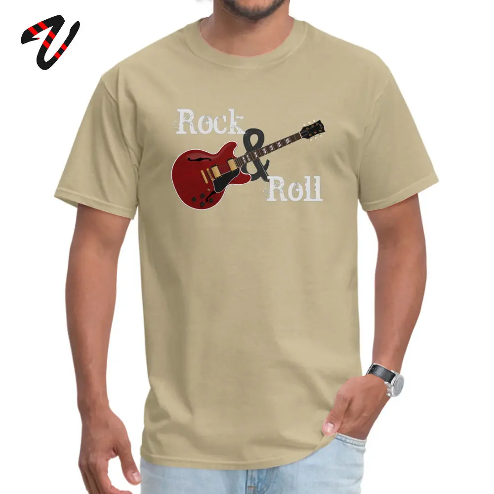 Футболка Rock & Roll мужская с круглым вырезом хлопковая рубашка рукавом топ на день