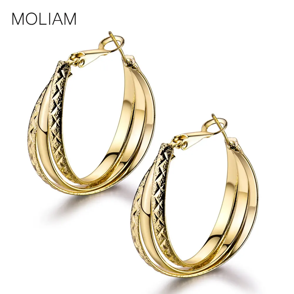 MOLIAM рождественский подарок серьги для женщин простой стиль Популярные Роскошные